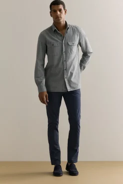 Pants|Chino Pants>Trenery Slim Fit Modern Chino Pant Navy
