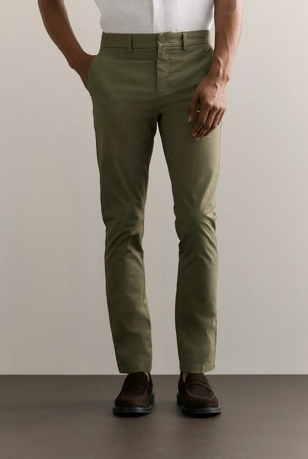 Pants|Chino Pants>Trenery Slim Fit Modern Chino Pant HunterGreen