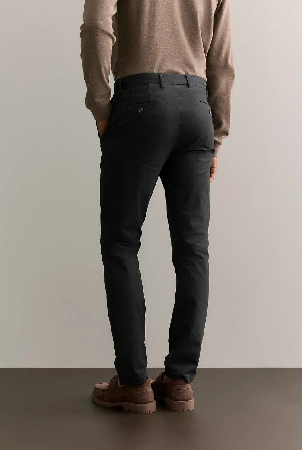 Pants|Chino Pants>Trenery Slim Fit Modern Chino Pant Black
