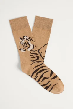 Socks>Trenery Tiger Sock Camel