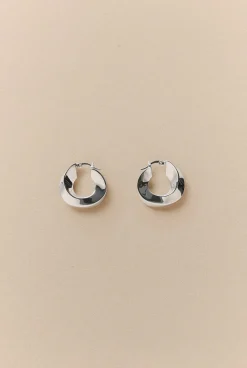 Jewellery|Occasion Dresses & Outfits>Trenery Vera Hoop Earrings Silver