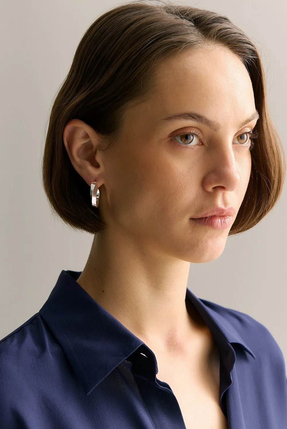 Jewellery|Occasion Dresses & Outfits>Trenery Vera Hoop Earrings Silver