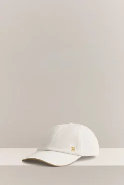 Hats, Scarves & Gloves>Trenery Zoe Cotton Cap White
