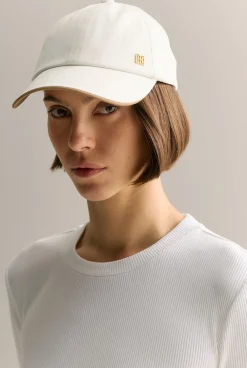 Hats, Scarves & Gloves>Trenery Zoe Cotton Cap White